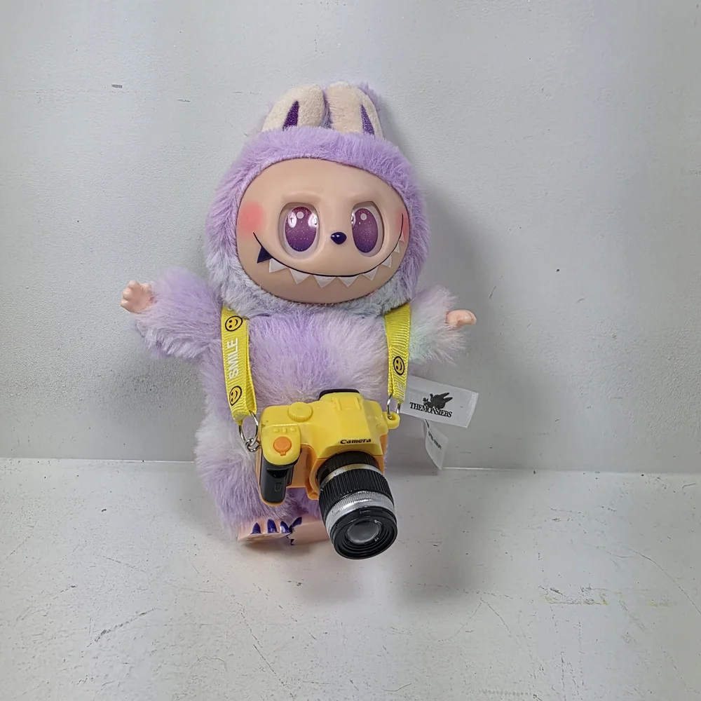 Yellow and Black Camera with Strap